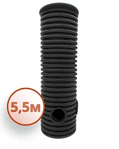Дренажный колодец d315 h5500 с черной крышкой (отводы 160 мм) 0
